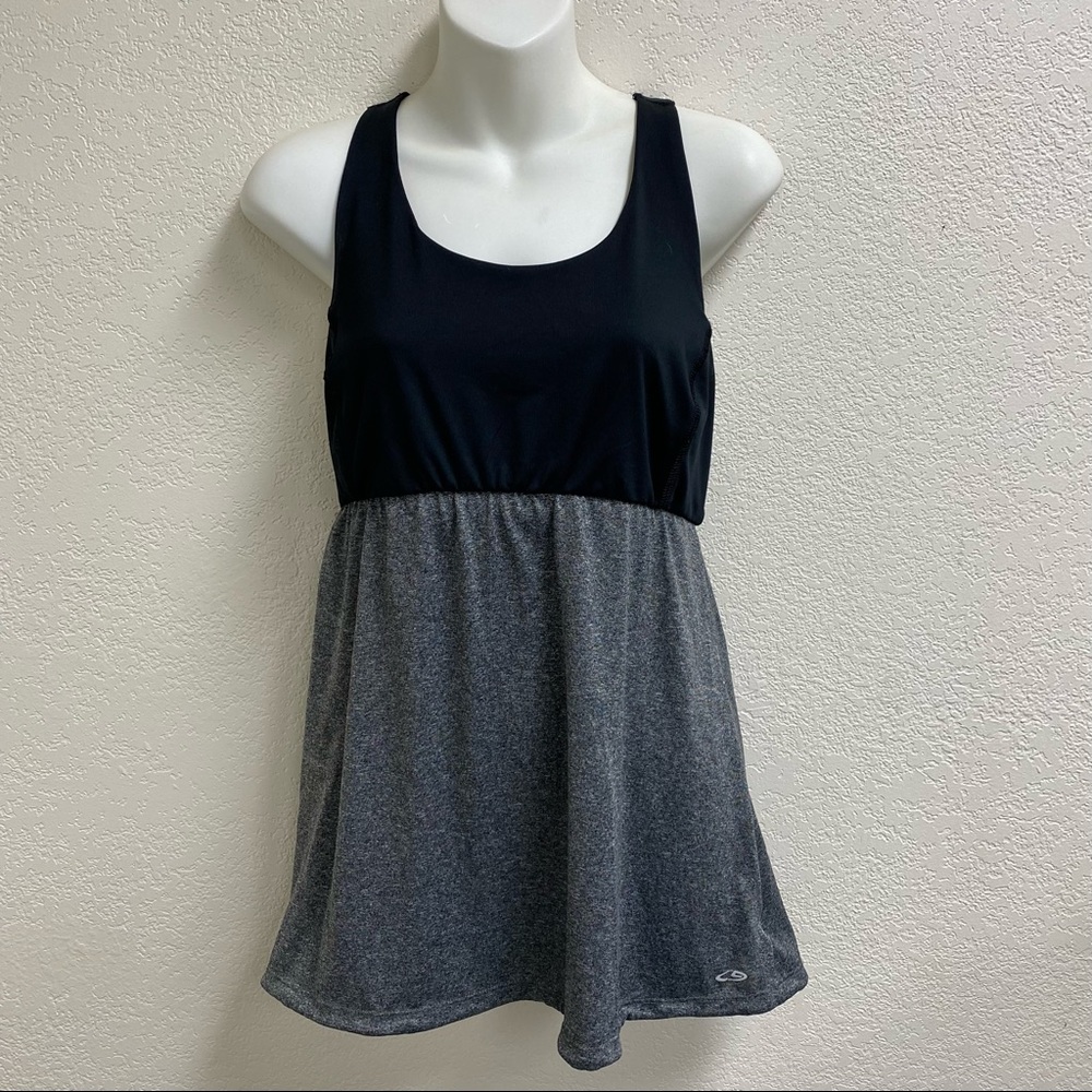 Champion workout‎ exercise tank top grey black XL